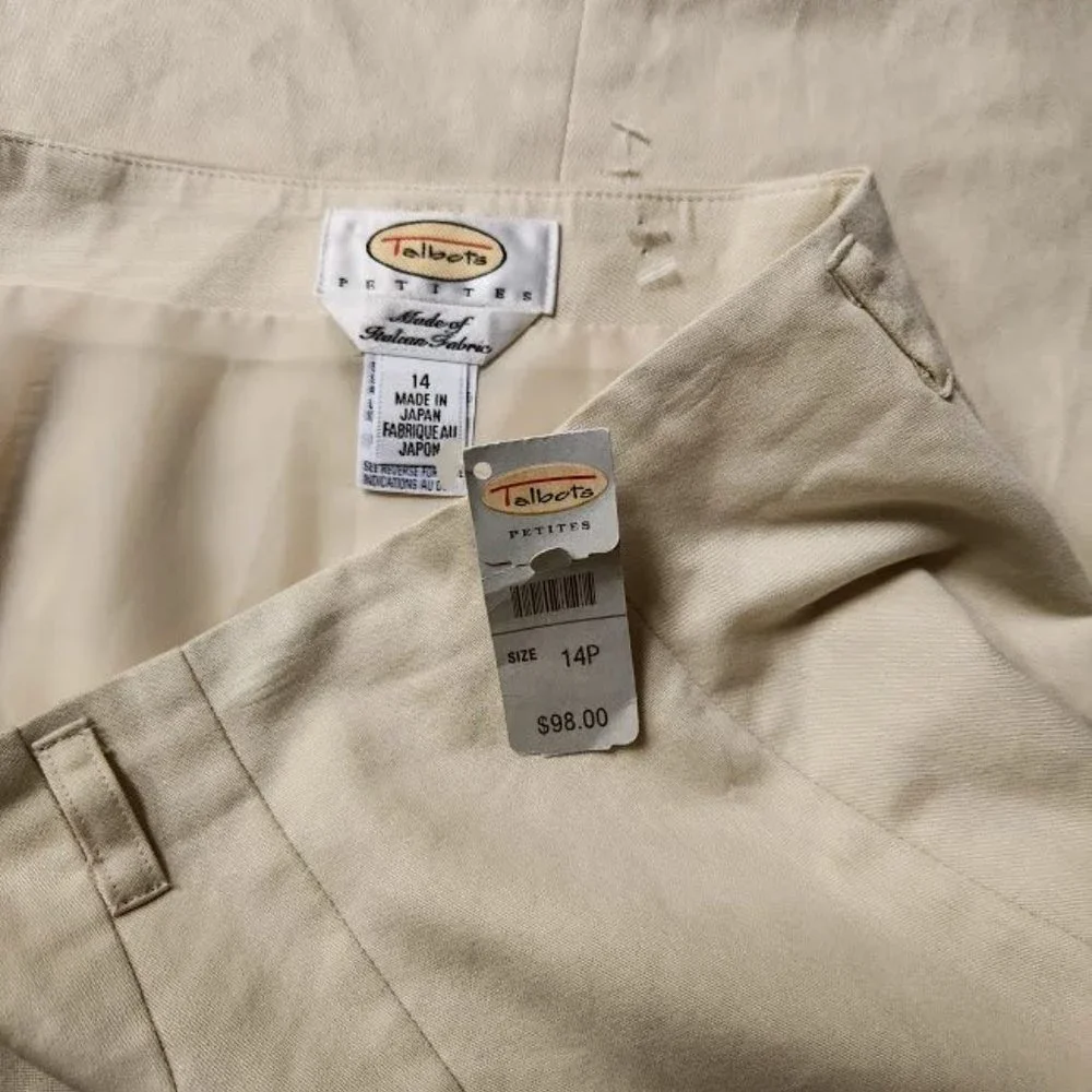 NWT Talbots sz 14P petites light tan skirt - Picture 3 of 3